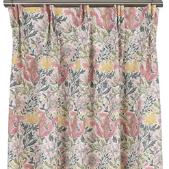 Gardiner Mönstrade<Nordisk Textil Harmony vit-rosa gardiner