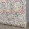 Arts & Crafts Tyger|Gardintyger Mönstrade<Nordisk Textil Harmony vit-rosa tyg