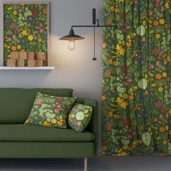 Gardintyger Mönstrade|Arvidssons Textil<Arvidssons textil Hedemora grön tyg