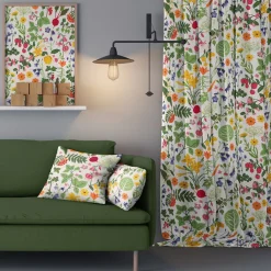 Gardintyger Mönstrade|Arvidssons Textil<Arvidssons textil Hedemora vit tyg