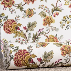 Arts & Crafts Tyger|Gardintyger Mönstrade<Nordisk Textil Heritage vinröd tyg