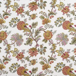 Arts & Crafts Tyger|Gardintyger Mönstrade<Nordisk Textil Heritage vinröd tyg