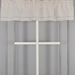 Gardinkappor Enfärgade<Jakobsdals Hålsöm linne 35cm gardinkappa metervara