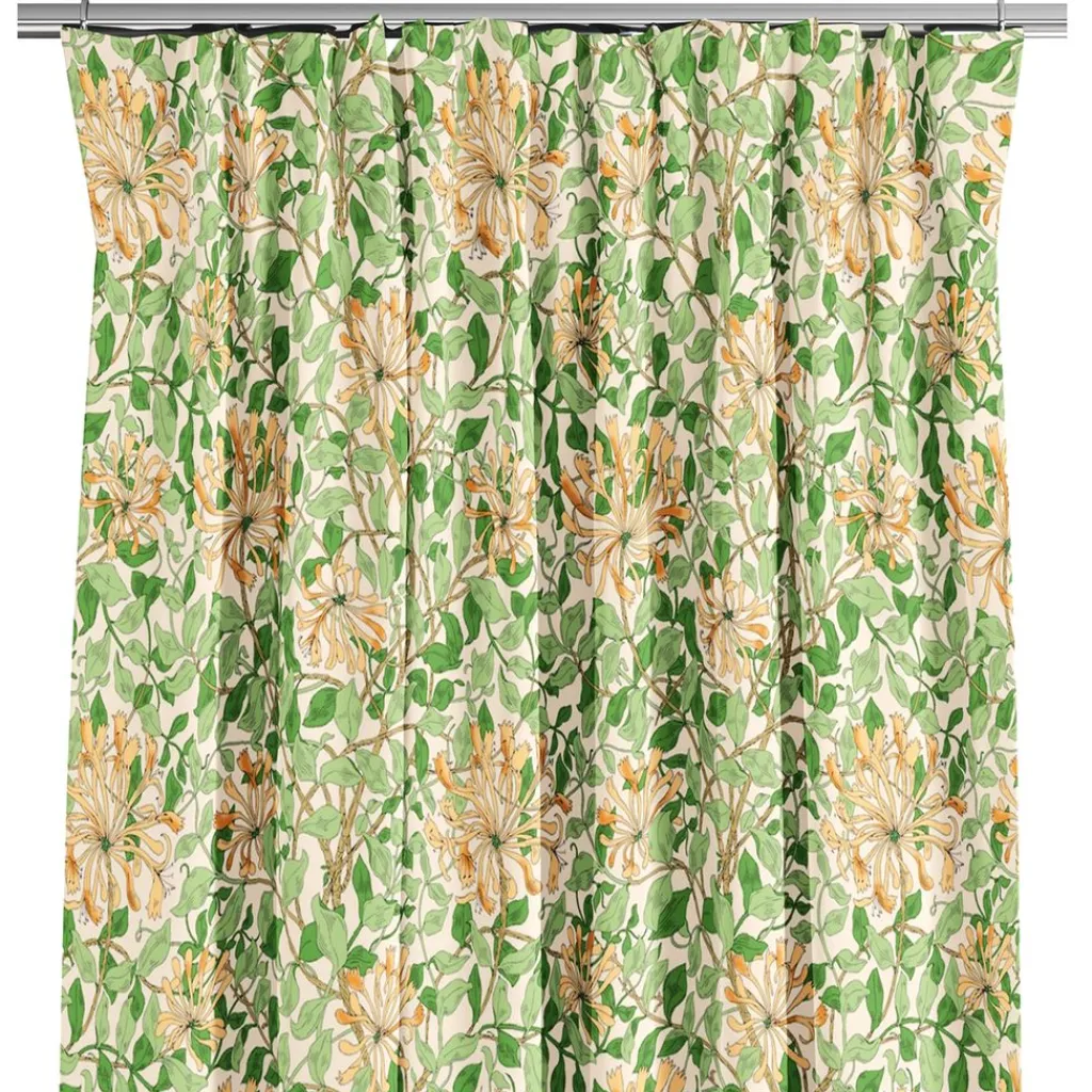 Gardiner Mönstrade<Nordisk Textil Honeysuckle aprikos gardiner