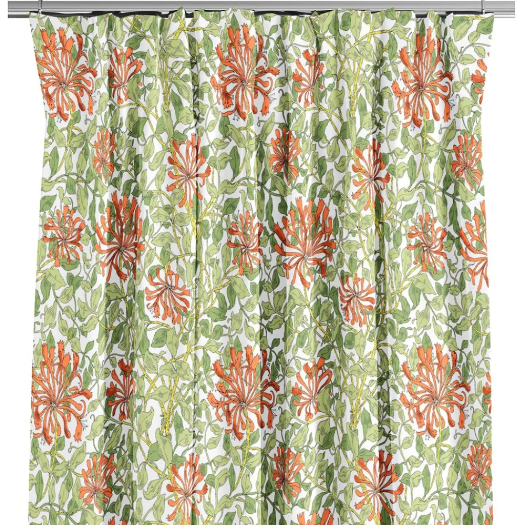 Gardiner Mönstrade<Nordisk Textil Honeysuckle terrakotta gardiner