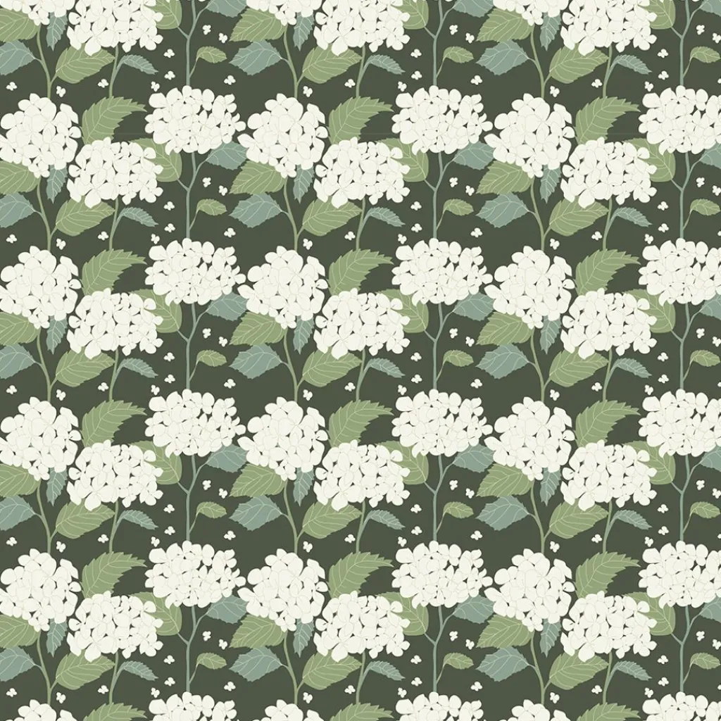 Bordsduk<Arvidssons textil Hortensia grön bordsduk