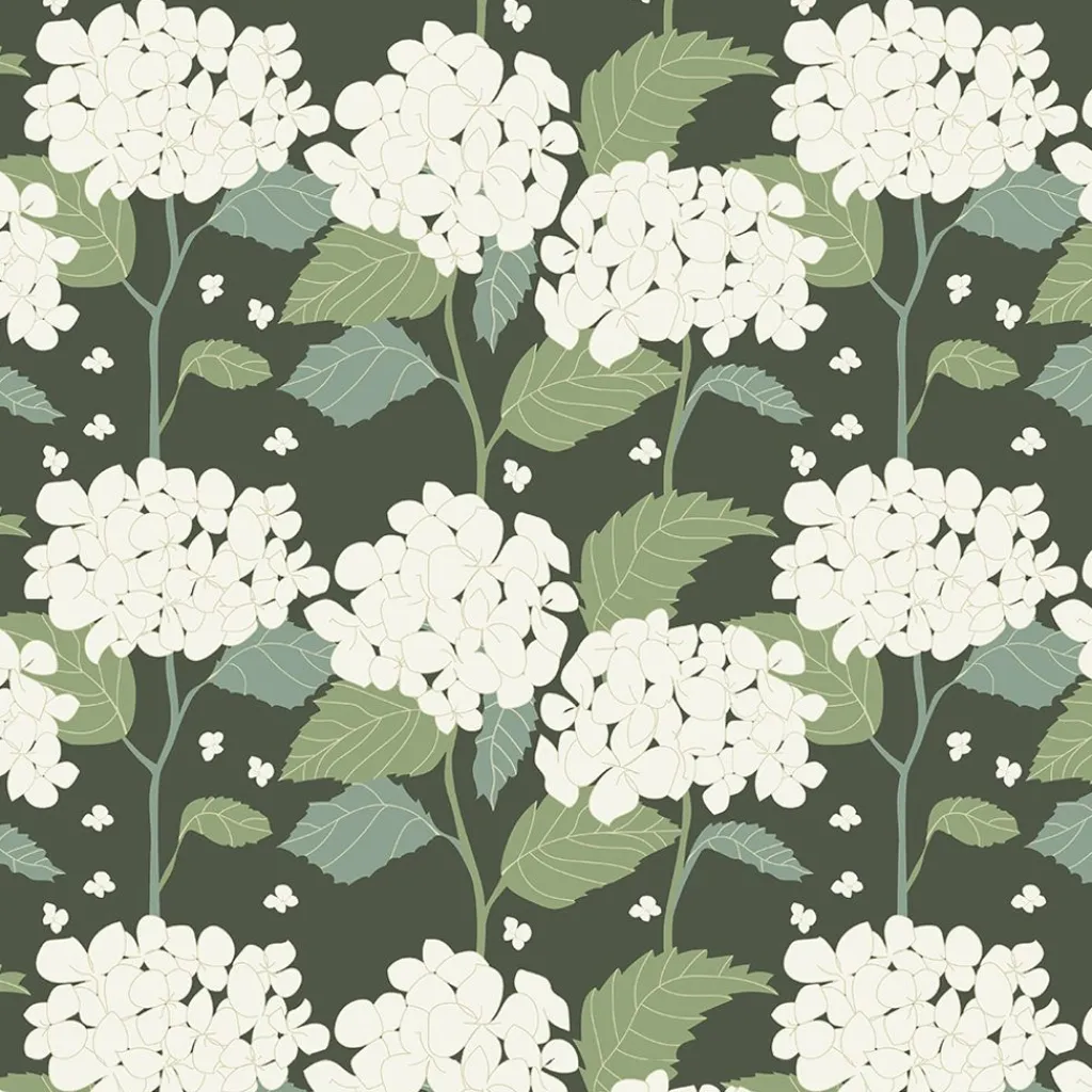 Bordsduk<Arvidssons textil Hortensia grön bordsduk