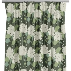 Gardiner Mönstrade<Arvidssons textil Hortensia grön gardiner