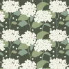 Gardintyger Mönstrade|Arvidssons Textil<Arvidssons textil Hortensia grön tyg