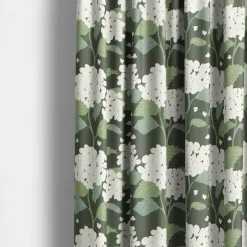 Gardintyger Mönstrade|Arvidssons Textil<Arvidssons textil Hortensia grön tyg
