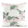 Mönstrade Kuddfodral<Arvidssons textil Hortensia rosa kuddfodral