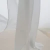 Gardintyger Enfärgade<Nordisk Textil Hotellgardin Monterosso silver tyg metervara med tyngdband 300cm