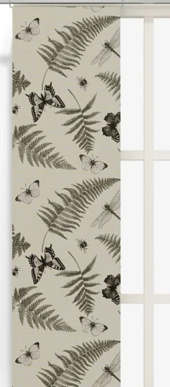 Panelgardiner<Arvidssons textil Humlan beige panelgardiner