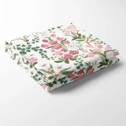 Bordsduk<Arvidssons textil Humlegården rosa-grön bordsduk