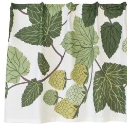 Gardinkappor Mönstrade<Arvidssons textil Humlen grön gardinkappa metervara