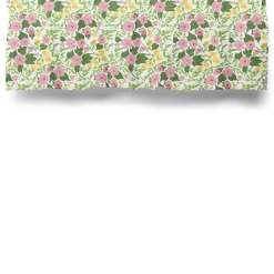 Gardinkappor Mönstrade<Arvidssons textil Husknuten rosa gardinkappa metervara