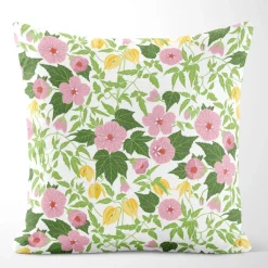 Mönstrade Kuddfodral<Arvidssons textil Husknuten Rosa kuddfodral