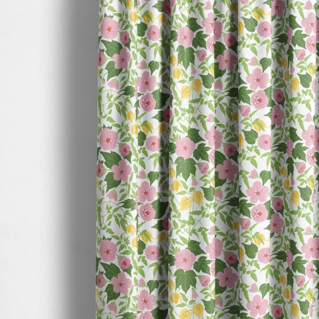 Gardintyger Mönstrade|Arvidssons Textil<Arvidssons textil Husknuten rosa tyg
