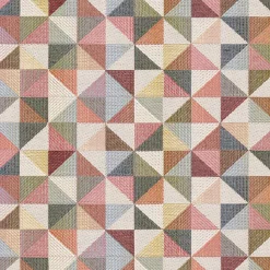 Mönstrade Möbeltyger< Indian triangle tapestry möbeltyg