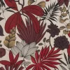 Gardintyger Mönstrade<Nordisk Textil Jakarta röd – gradintyg och tropiskt mönster