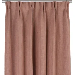 Gardiner Enfärgade<Redlunds James rosa gardiner – Modern linne-look med lyxigt fall