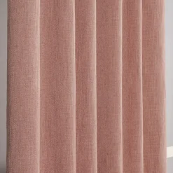 Gardiner Enfärgade<Redlunds James rosa gardiner – Modern linne-look med lyxigt fall