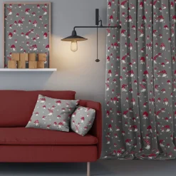 Gardintyger Mönstrade|Arvidssons Textil<Arvidssons textil Julian grå tyg