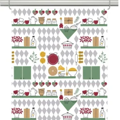 Julgardiner|Panelgardiner<Arvidssons textil Julköket panelgardiner