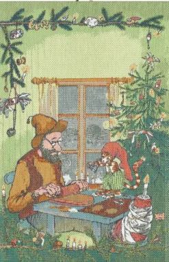 Kökshandduk|Jul I Köket<Ekelund Julpyssel kökshandduk 40X60 - s Linneväveri