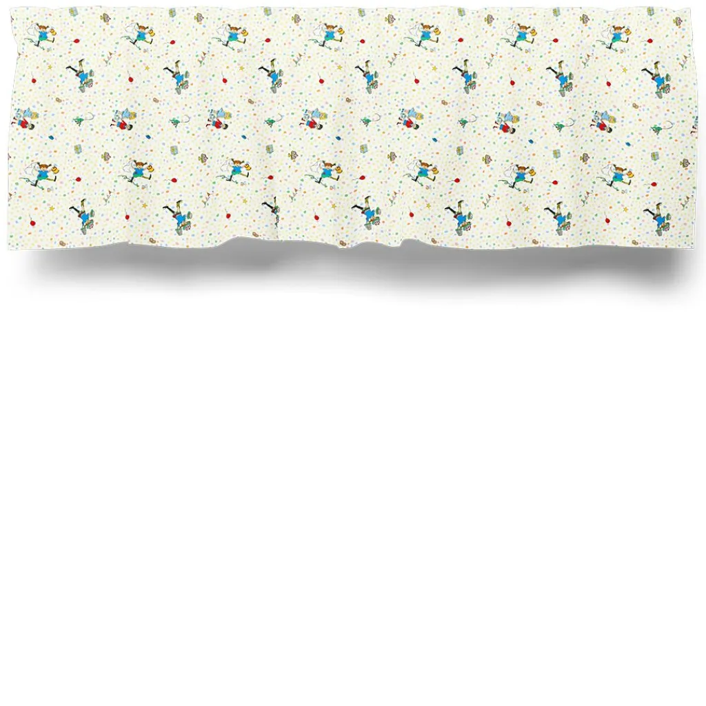 Gardinkappor Mönstrade<Arvidssons textil Kalas hos Pippi multi gardinkappa metervara