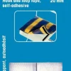 Kardborreband< Kardborreband självhäftande vit 20mm - 1,2m
