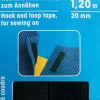 Kardborreband< Kardborreband svart 20mm - 1,2m
