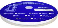 Kardborreband< Kardborreband tagg vit 20mm - 25m rulle
