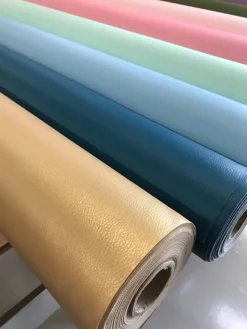 Enfärgade Fuskskinn<Nordisk Textil Karia guld fuskskinn