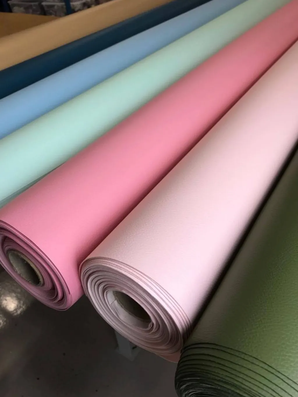 Enfärgade Fuskskinn<Nordisk Textil Karia ljusrosa fuskskinn