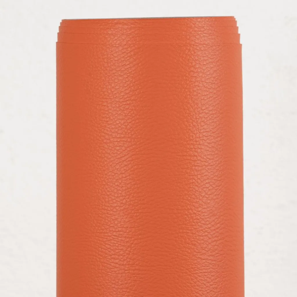 Enfärgade Fuskskinn<Nordisk Textil Karia orange fuskskinn