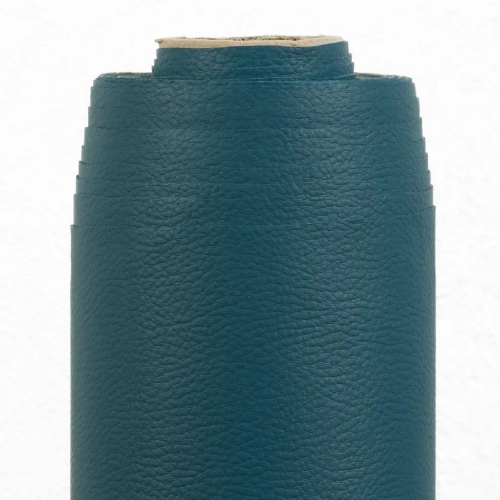 Enfärgade Fuskskinn<Nordisk Textil Karia petrol fuskskinn