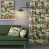 Gardintyger Mönstrade|Arvidssons Textil<Arvidssons textil Katthult gul-grön tyg