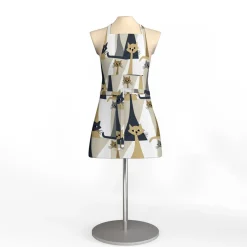 Förkläden<Arvidssons textil Kitty beige-grå - förkläde med ficka