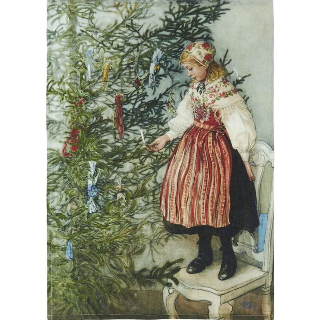 Kökshandduk|Jul I Köket<Svanefors Konfekt kökshandduk - Carl Larsson