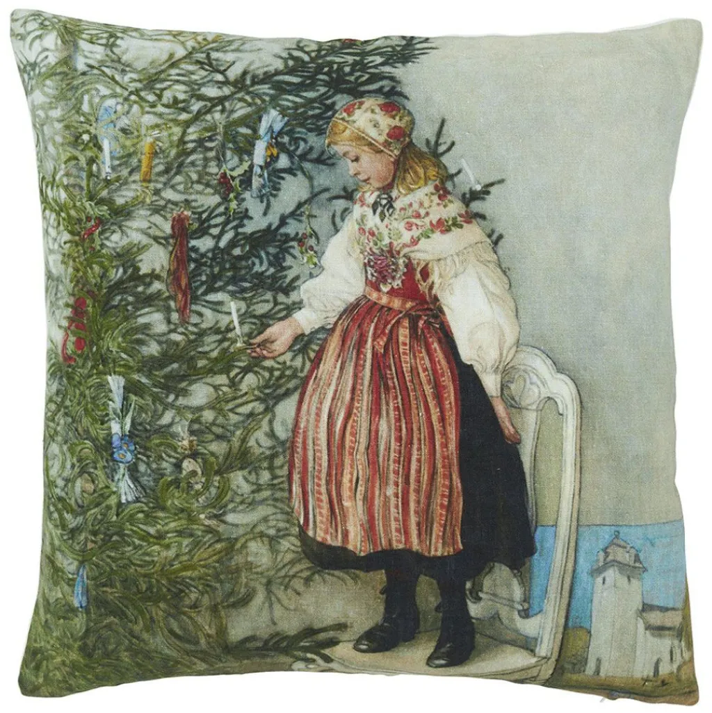 Julkuddar|Mönstrade Kuddfodral<Svanefors Konfekt kuddfodral - Carl Larsson
