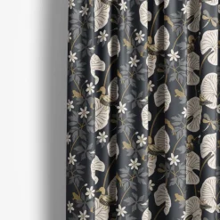 Gardintyger Mönstrade|Arvidssons Textil<Arvidssons textil Kärrleken mörkblå tyg