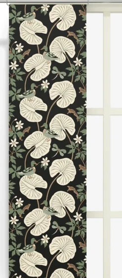 Panelgardiner<Arvidssons textil Kärrleken svart panelgardiner