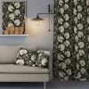 Gardintyger Mönstrade|Arvidssons Textil<Arvidssons textil Kärrleken svart tyg