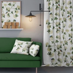 Arvidssons Textil<Arvidssons textil Kungsfiskaren vit tyg