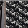 Mönstrade Möbeltyger<Arvidssons textil Kurbits mini svart-grå jacquardtyg med dalahästar