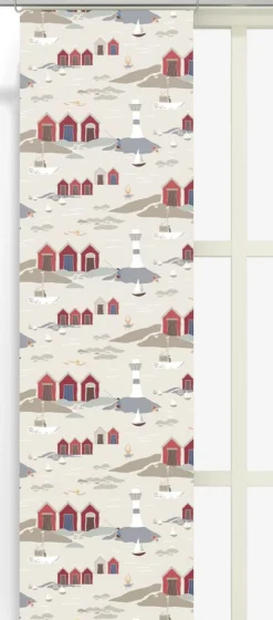 Panelgardiner<Arvidssons textil Kust beige panelgardiner