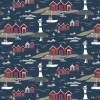 Gardintyger Mönstrade|Arvidssons Textil<Arvidssons textil Kust blå tyg