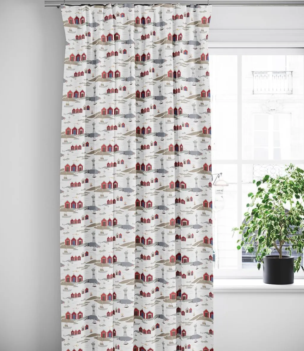 Gardiner Mönstrade<Arvidssons textil Kust offwhite gardiner