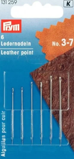 Nålar<Prym Lädernålar